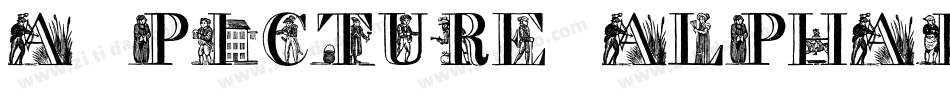 a picture alphabet字体转换